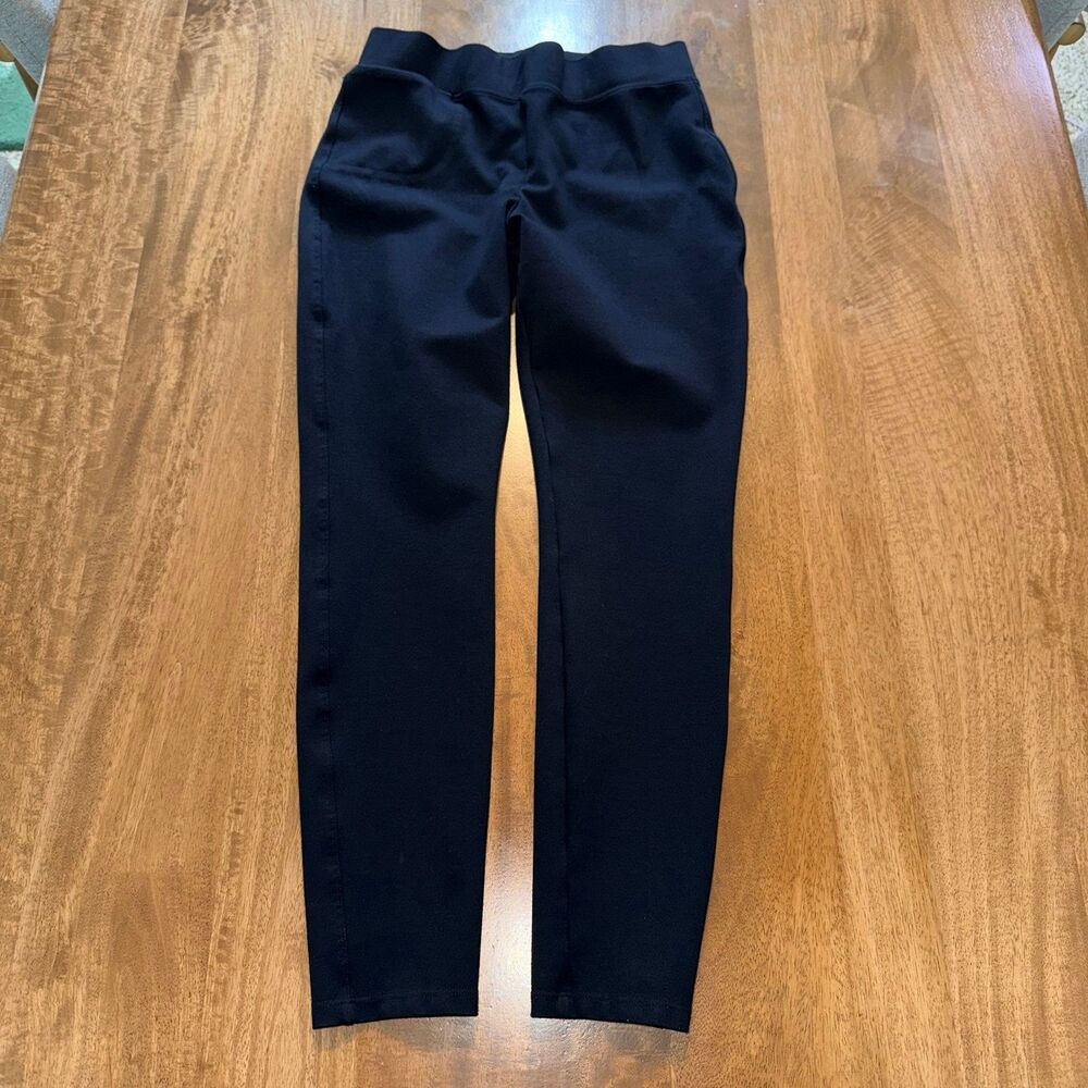 Quince Womens Medium Black Pants 25 In Inseam Regular Rise Stretch Casual